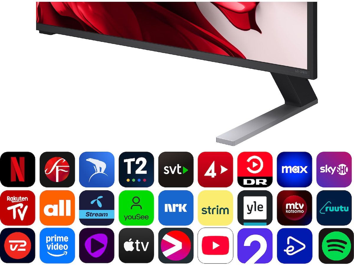 LG 55'' QNED85 evo AI MiniLED 4k smart-TV (2025) + soundbar 60 - 69 tums TV