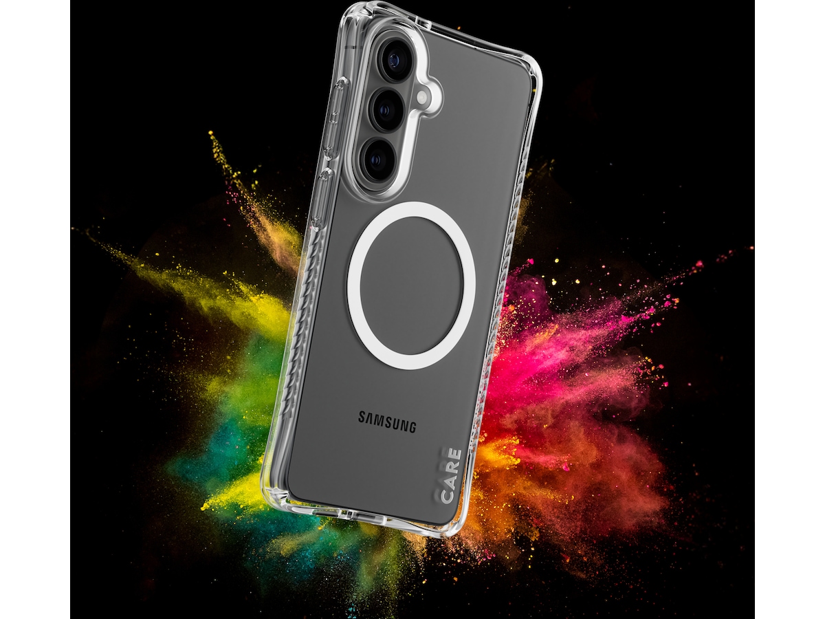 PanzerGlass CARE Galaxy S26 Samba Hardcase fodral (genomskinligt/vitt) Mobilskal