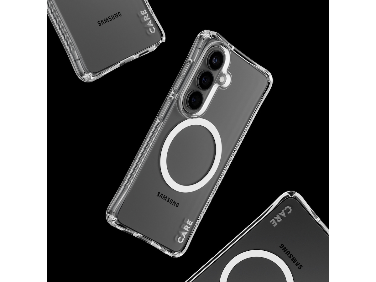 PanzerGlass CARE Galaxy S26 Samba Hardcase fodral (genomskinligt/vitt) Mobilskal