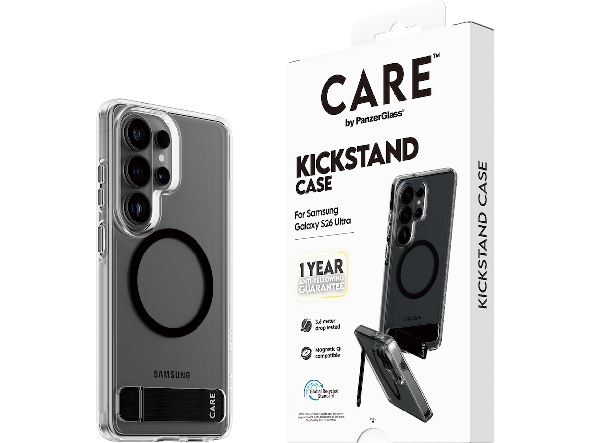PanzerGlass CARE Galaxy S26 Ultra Urban Explorer fodral (transparent/svart) Mobilskal