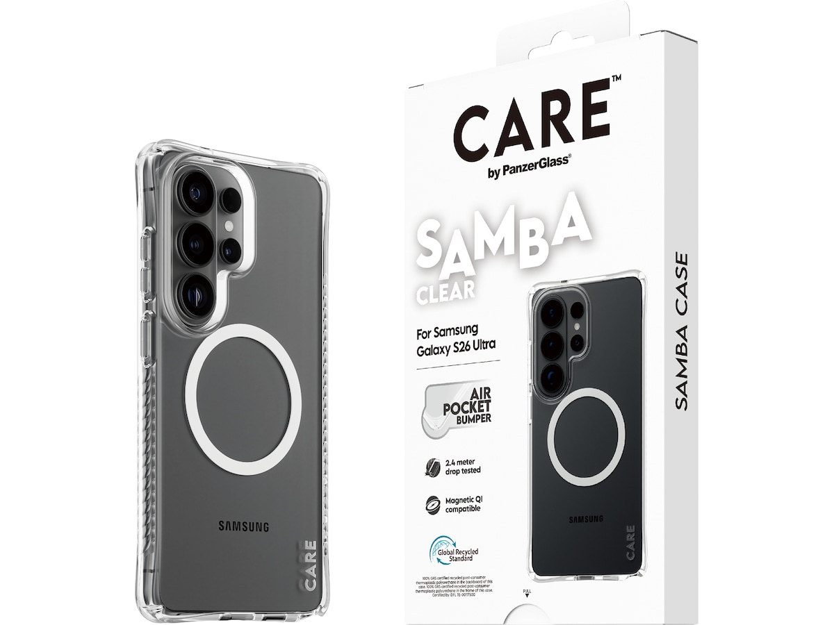 PanzerGlass CARE Galaxy S26 Ultra Samba Hardcase fodral (genomskinligt) Mobilskal