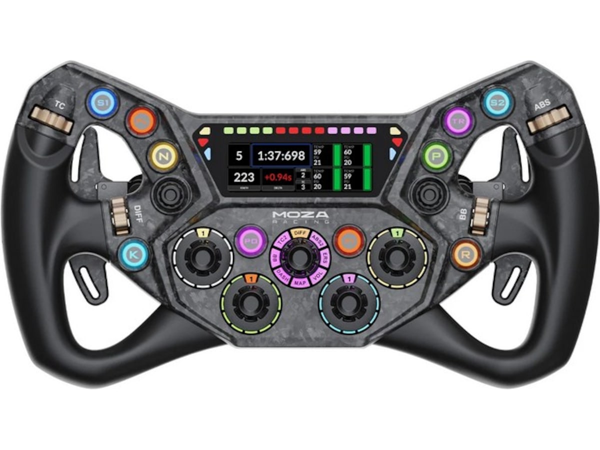 MOZA KS Pro Steering Wheel Ratt och pedaler