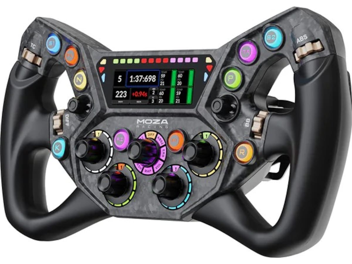 MOZA KS Pro Steering Wheel Ratt och pedaler