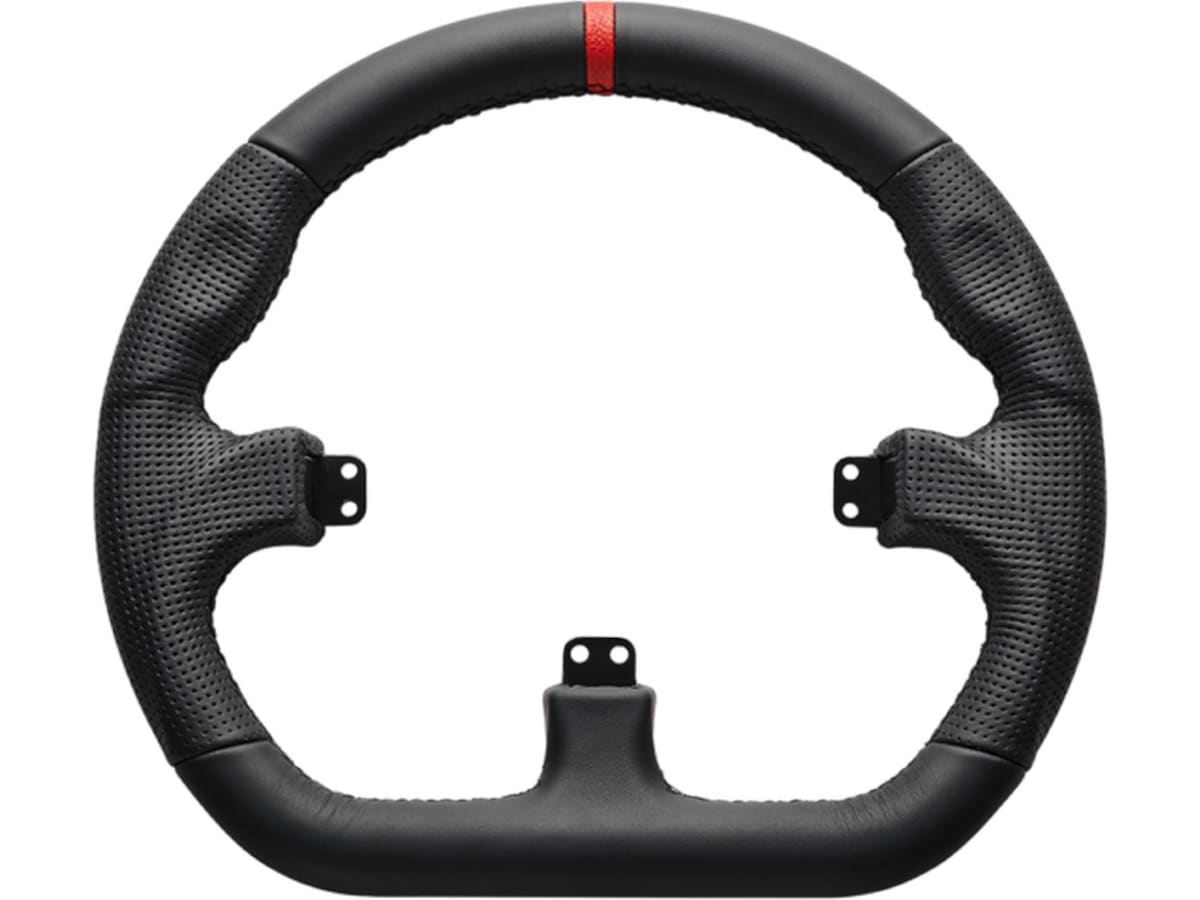 Asetek Closed D rattkrans läder (svart) Ratt och pedaler