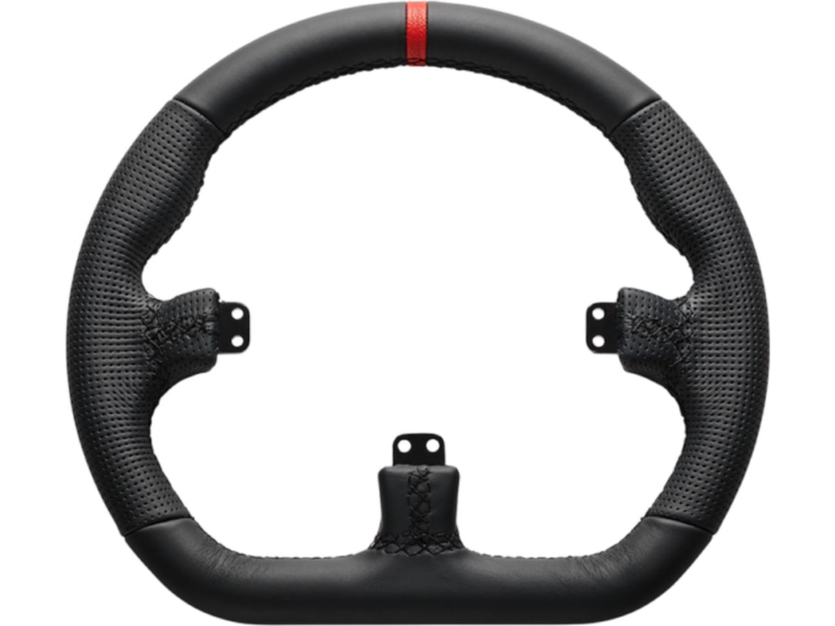 Asetek Closed D rattkrans läder (svart) Ratt och pedaler