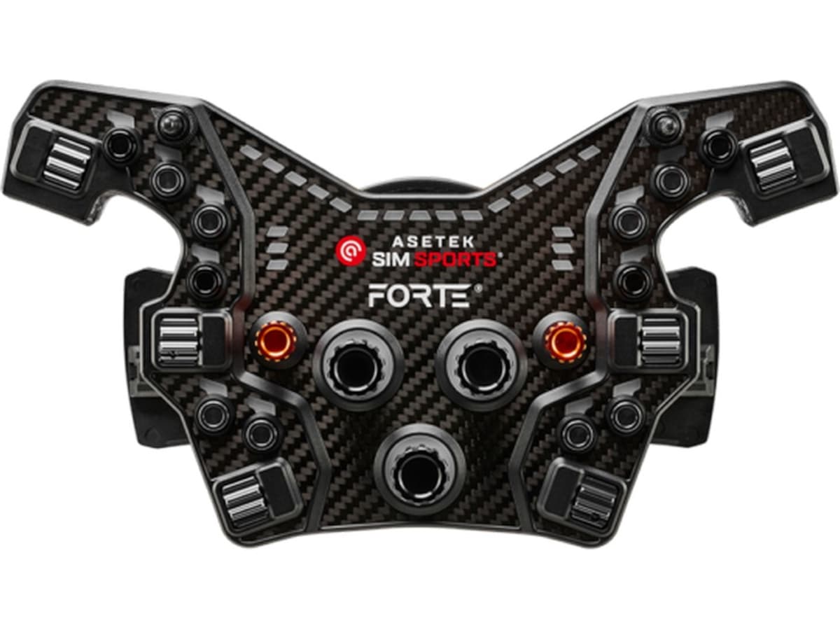 Asetek Forte® Formula knappbox (svart, aluminium) Ratt och pedaler