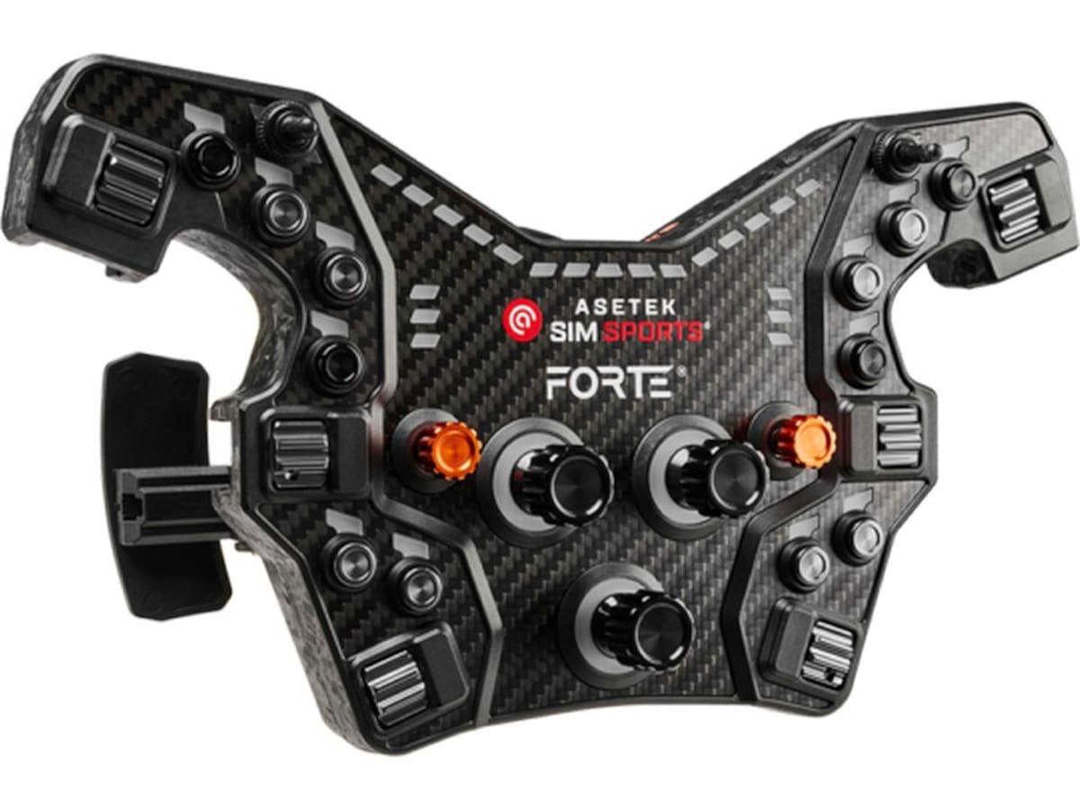 Asetek Forte® Formula knappbox (svart, aluminium) Ratt och pedaler
