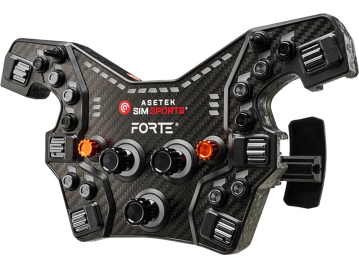 Asetek Forte® Formula knappbox (svart, aluminium) Ratt och pedaler