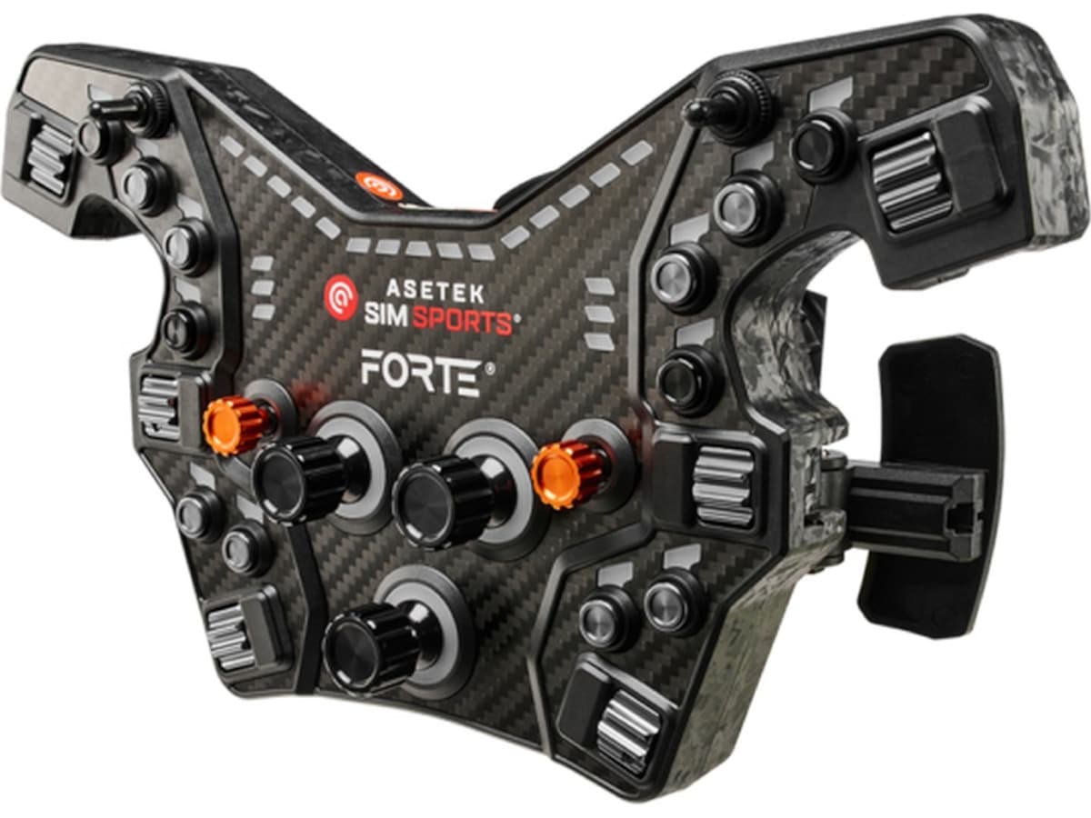 Asetek Forte® Formula knappbox (svart, aluminium) Ratt och pedaler