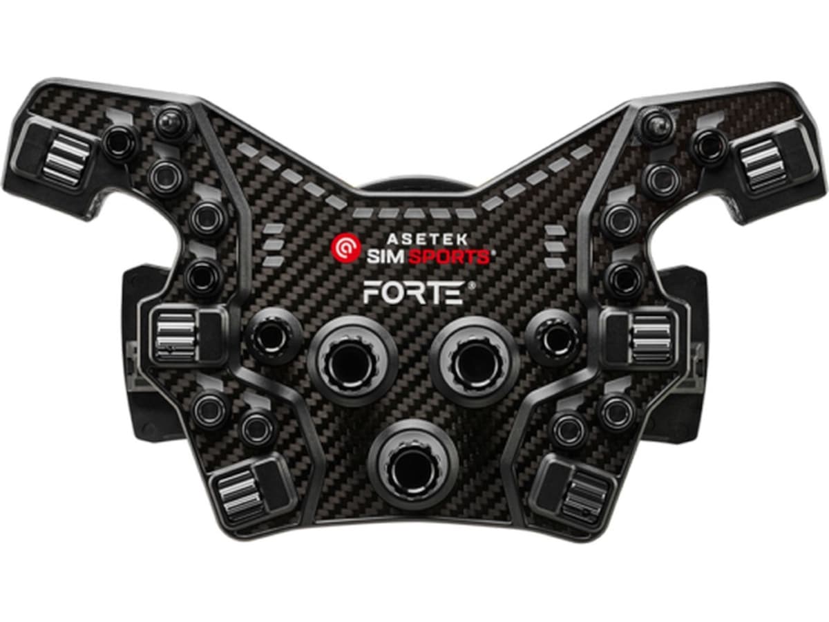 Asetek Forte® Formula knappbox (svart, aluminium) Ratt och pedaler