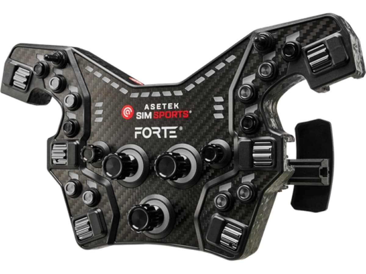 Asetek Forte® Formula knappbox (svart, aluminium) Ratt och pedaler