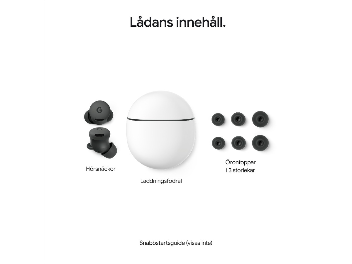 Google Pixel Buds 2a trådlösa hörlurar, In-ear (hazel) In-ear hörlurar