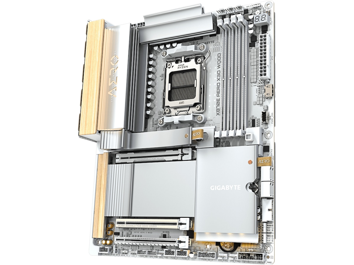 Gigabyte X870E AERO X3D WOOD moderkort AMD Socket