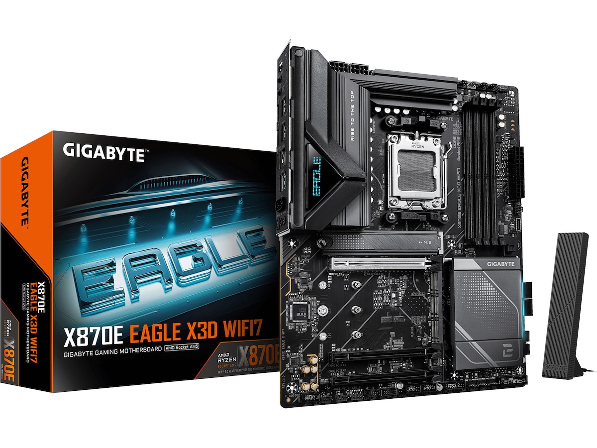 Gigabyte X870E EAGLE X3D moderkort WIFI7