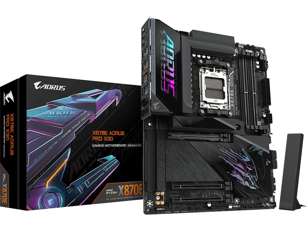 Gigabyte X870E AORUS PRO X3D moderkort AMD Socket