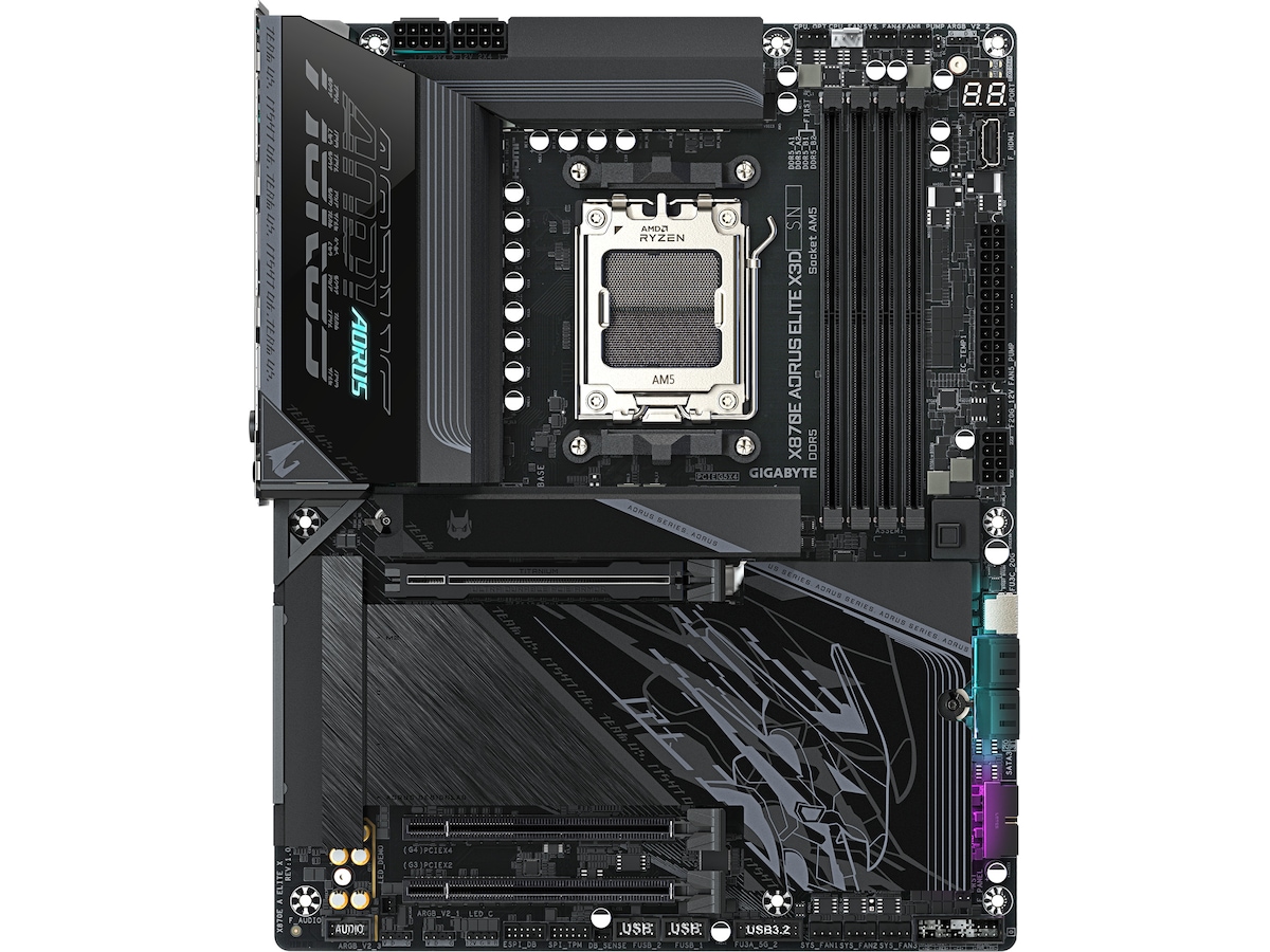 Gigabyte X870E AORUS ELITE X3D moderkort AMD Socket