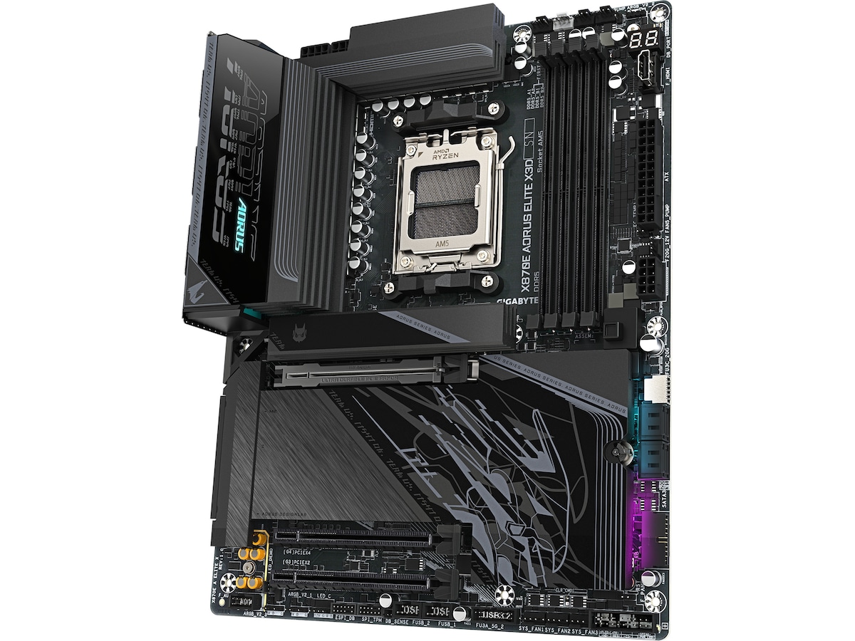 Gigabyte X870E AORUS ELITE X3D moderkort AMD Socket