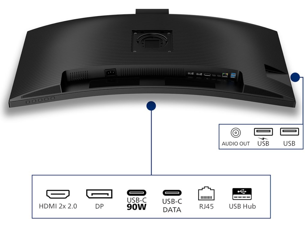 Philips 34" curved skärm 34B2U3600CH/00 Bildskärmar