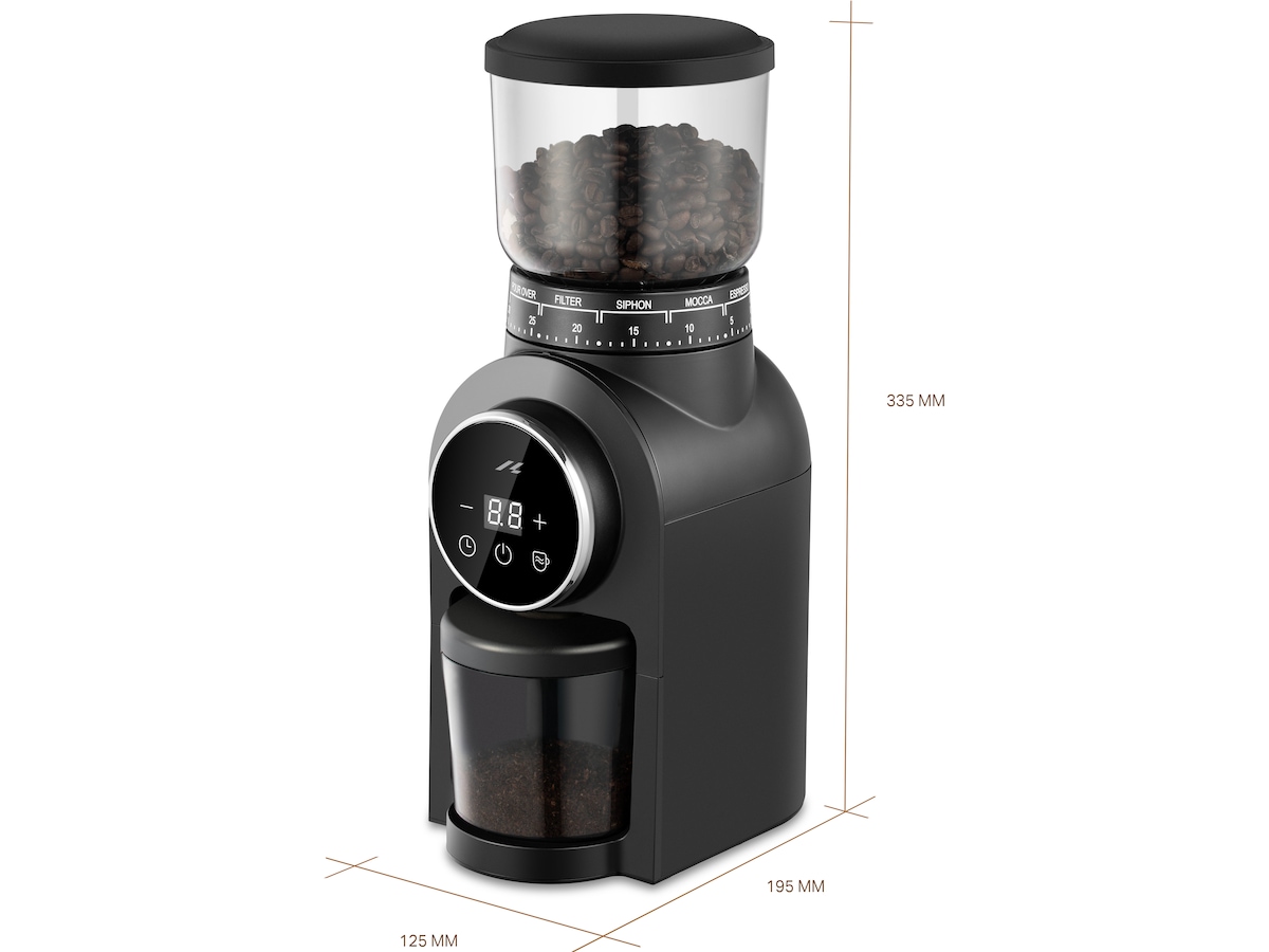 Loeffen LFCG1000 Kaffekvarn med 30 inställningar Kaffekvarnar