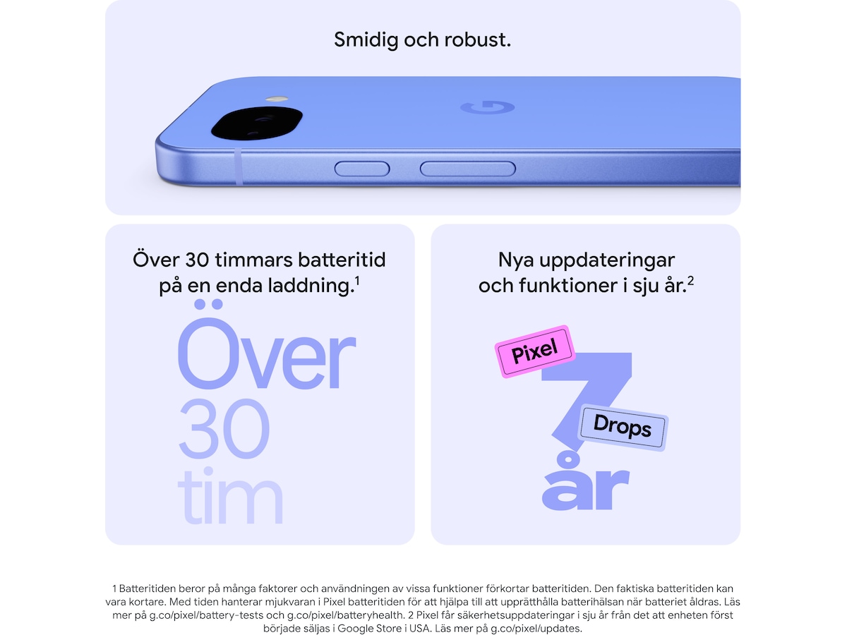 Google Pixel 10a 256GB (obsidian) Mobiltelefoner