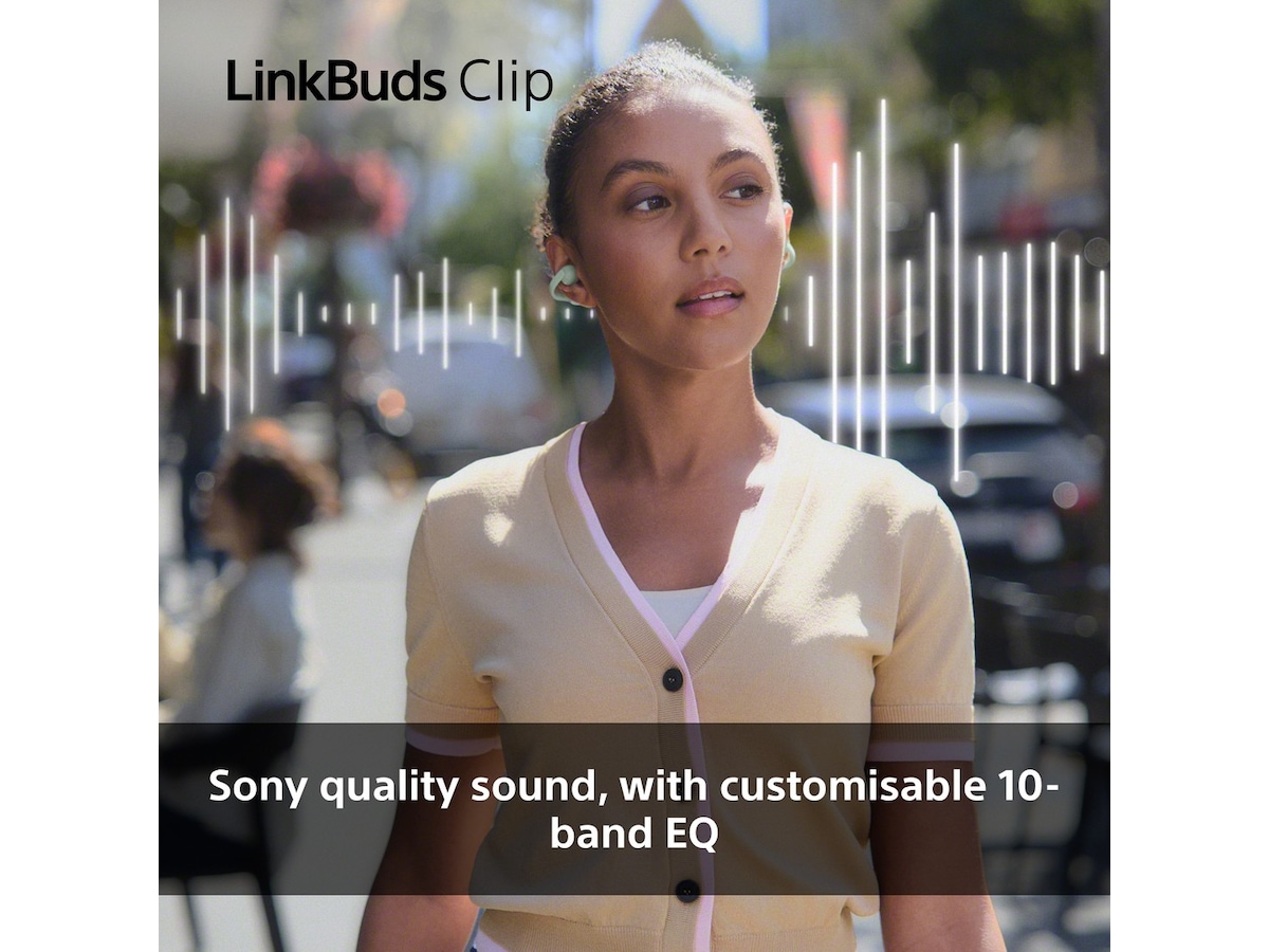 Sony LinkBuds Clip öppna hörlurar (grön) Hörlurar