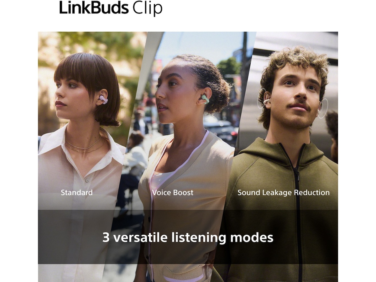 Sony LinkBuds Clip öppna hörlurar (grön) Hörlurar