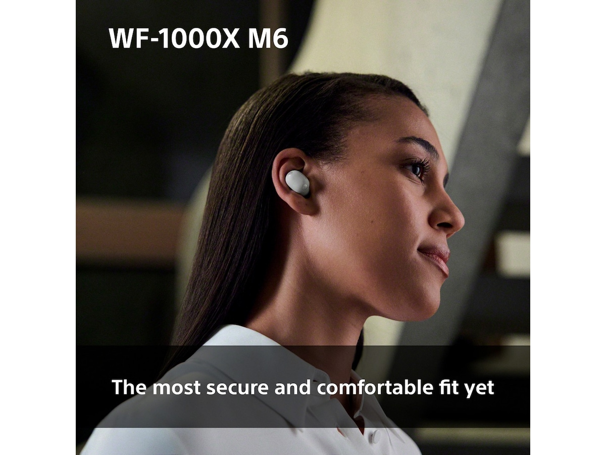 Sony WF-1000XM6 trådlösa öronproppar med brusreducering (Platinum Silver) In-ear hörlurar