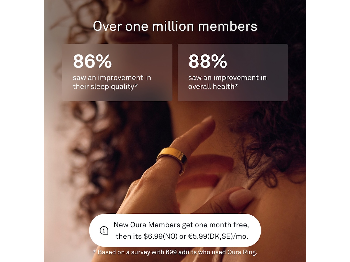 Oura Ring 4 Smart Ring str. 8 (guld) -B-Grade Demo tillbehör till mobiler & smartwatches