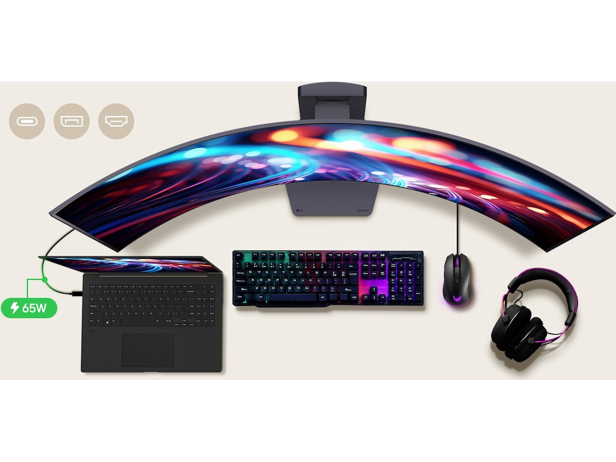 LG 45" UltraGear curved gamingskärm 45GX900A Gamingskärmar