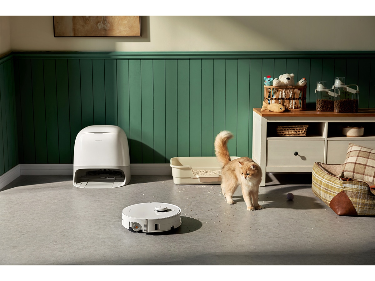 Roborock Qrevo Curv 2 Flow robotdammsugare (vit) Robotdammsugare