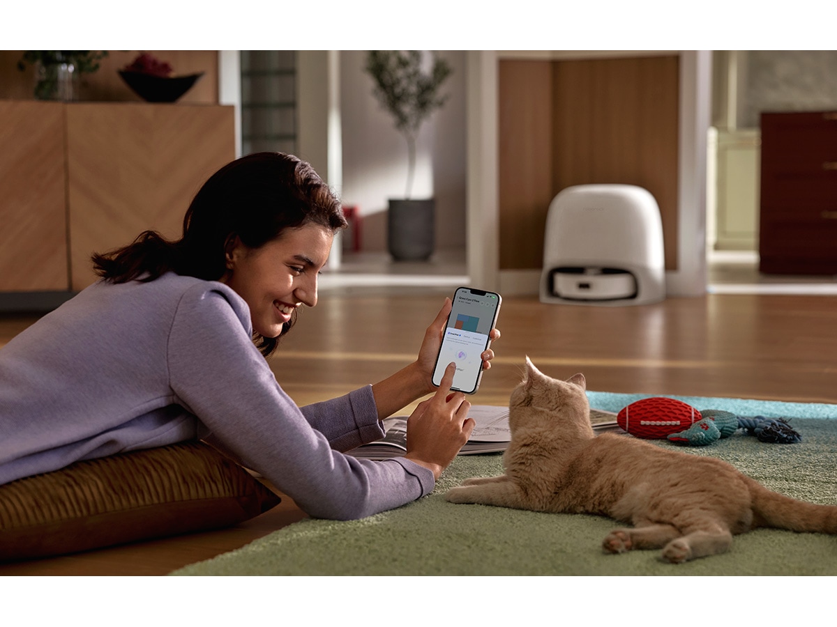 Roborock Qrevo Curv 2 Flow robotdammsugare (vit) Robotdammsugare