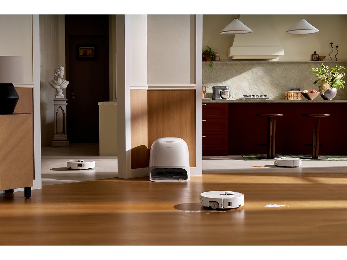 Roborock Qrevo Curv 2 Flow robotdammsugare (vit) Robotdammsugare