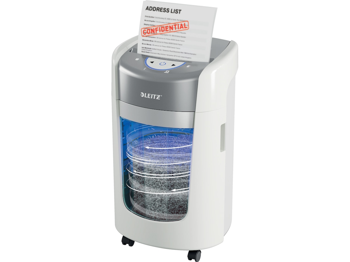 Leitz Dokumentförstörare IQ OptiMax Small Office 225 Mikroskärning P5 Dokumentförstörare