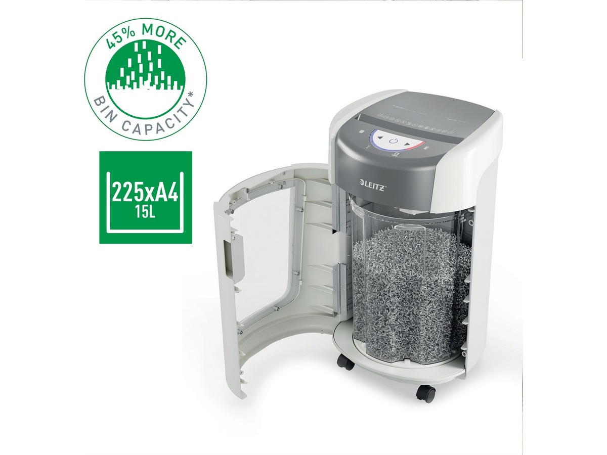 Leitz Dokumentförstörare IQ OptiMax Small Office 225 Mikroskärning P5 Dokumentförstörare