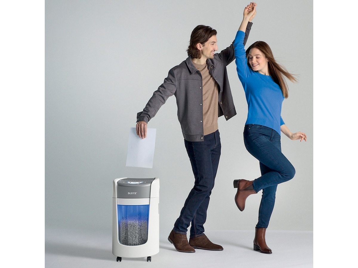 Leitz Dokumentförstörare IQ OptiMax Small Office 225 Mikroskärning P5 Dokumentförstörare