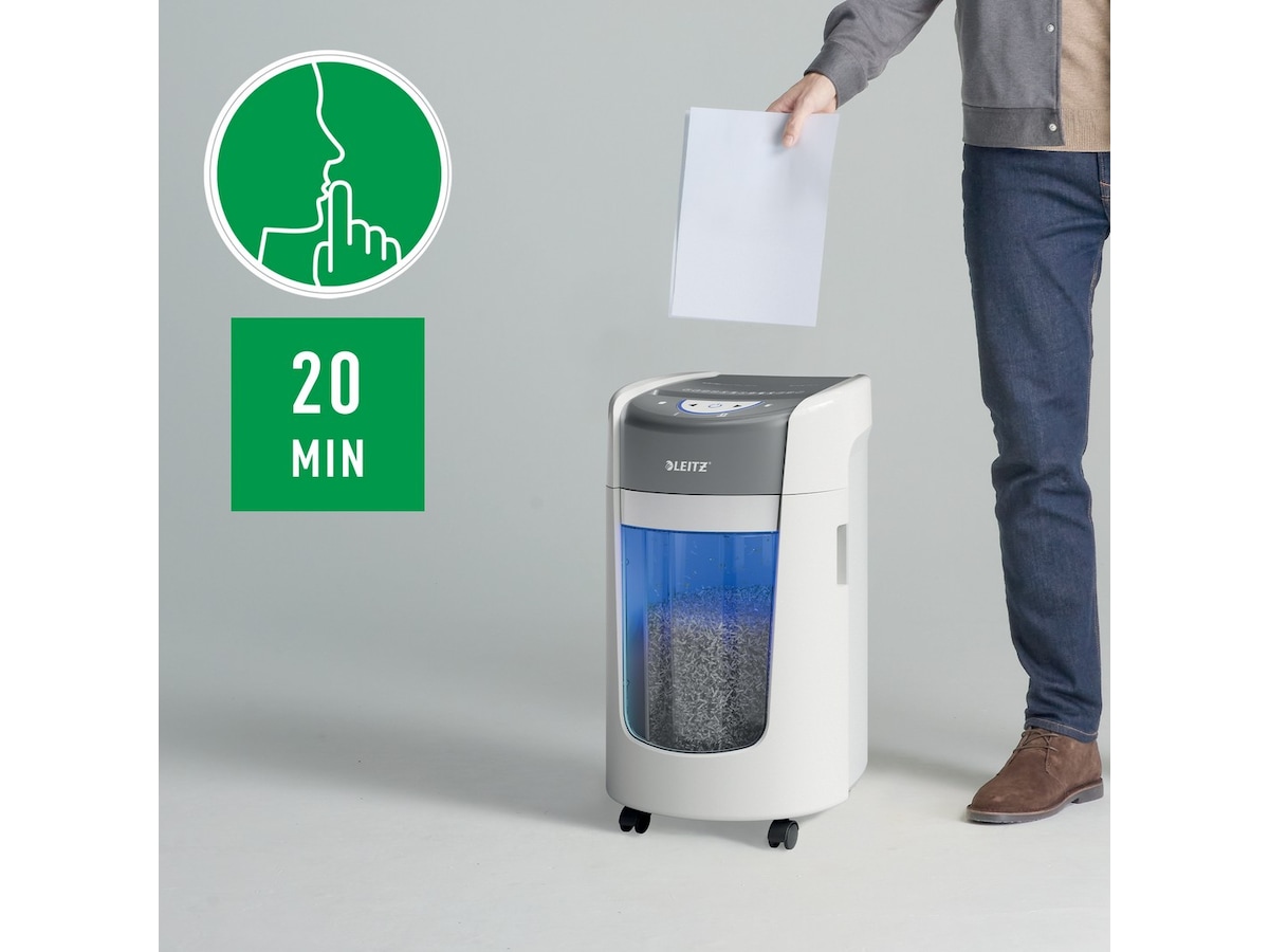 Leitz Dokumentförstörare IQ OptiMax Small Office 225 Mikroskärning P5 Dokumentförstörare