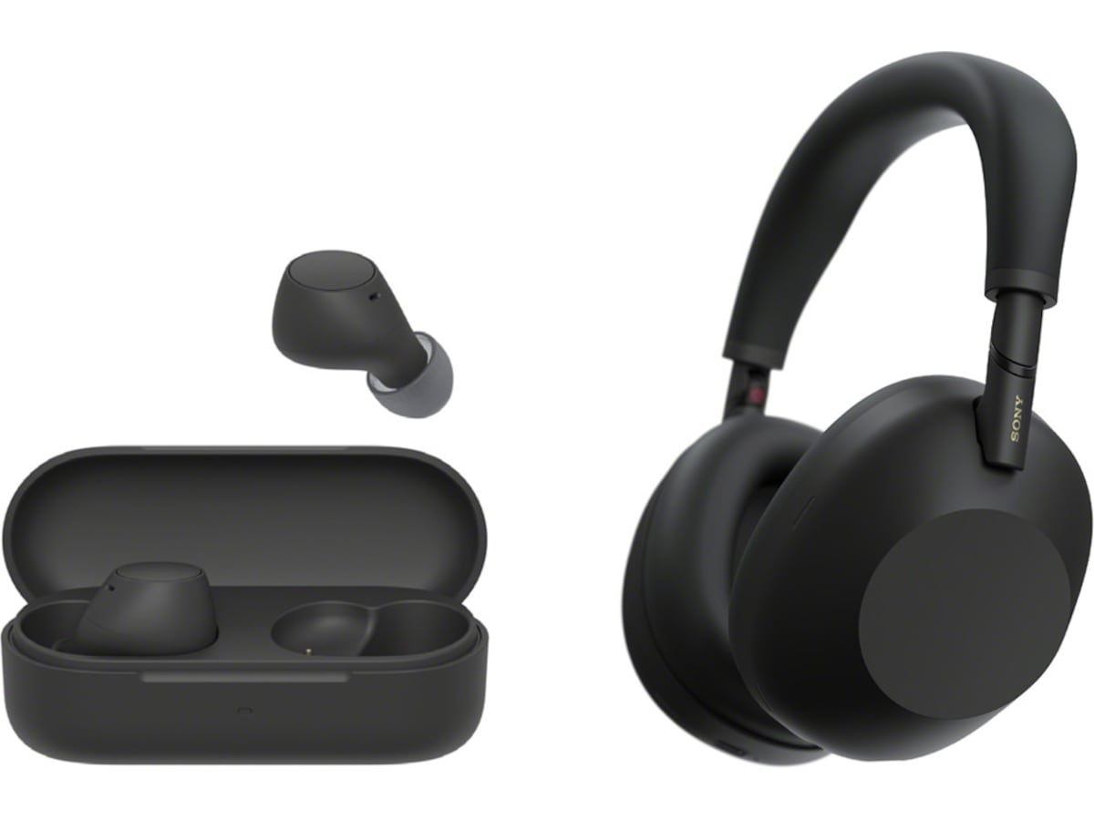 Sony WH-1000XM6 trådlösa hörlurar, over-ear (svart) + WF-510 buds Hörlurar