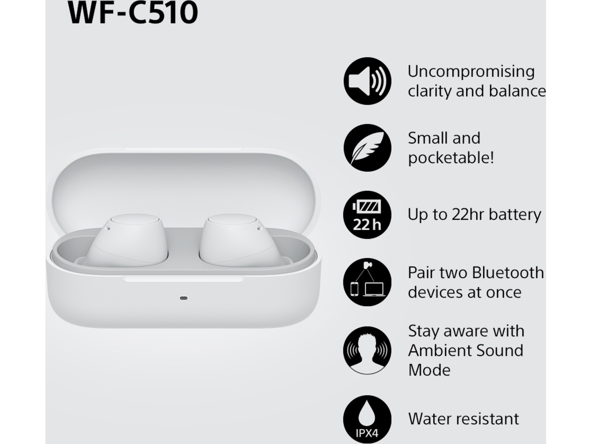 Sony WH-1000XM6 hörlurar trådlösa over-ear (silver)+WF-510 öronsnäckor Hörlurar