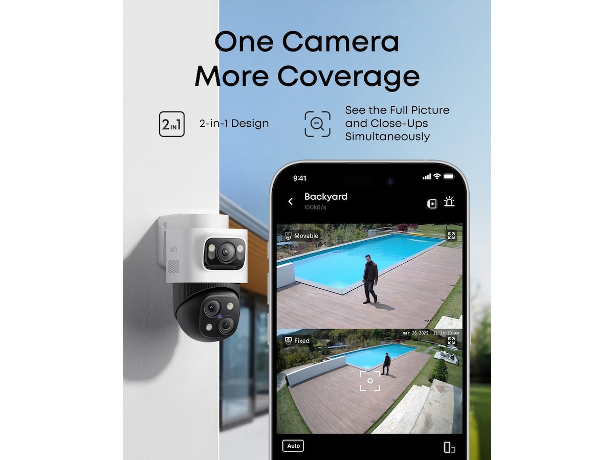 Eufy PoE Cam S4 tillägg övervakningskamera Övervakningskamera