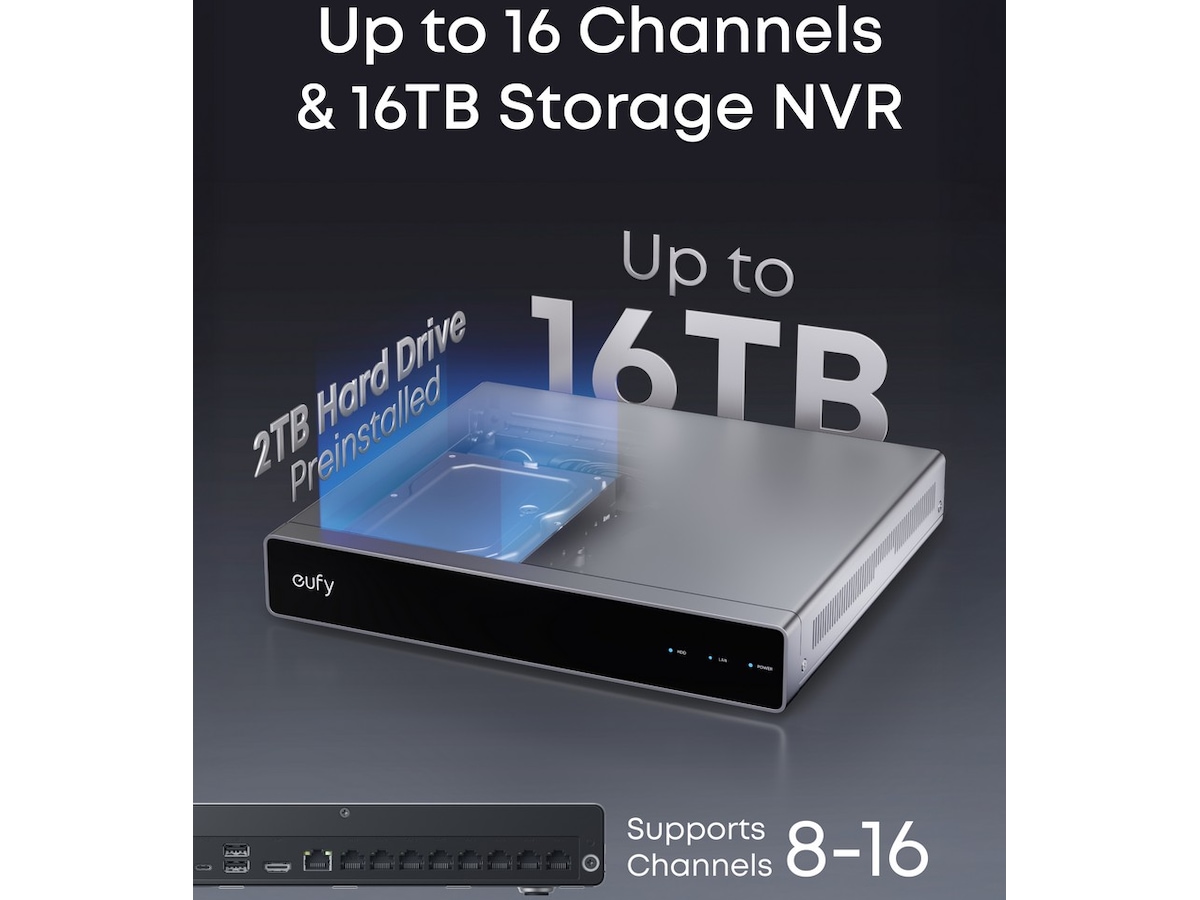 Eufy NVR Security System S4 Max 4-cam Övervakningskamera