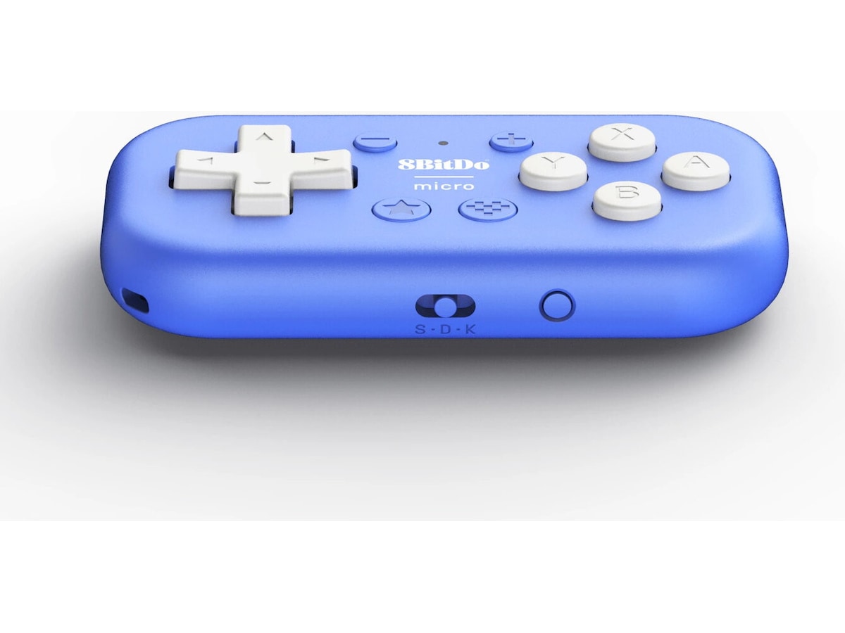 8BitDo Micro Bluetooth-spelkontroll (blå) Tillbehör till spelkonsoler