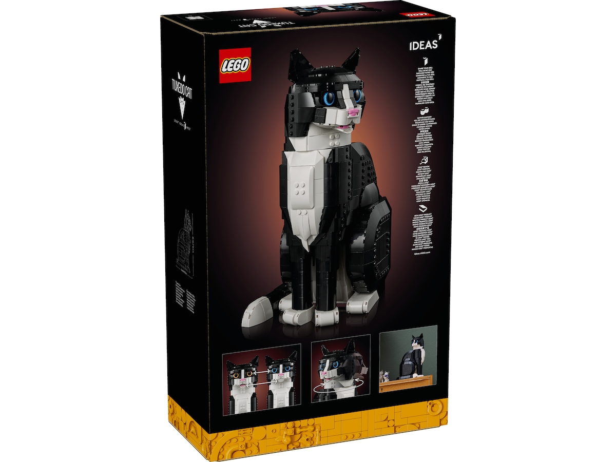 LEGO Icons svartvit katt 21349 LEGO