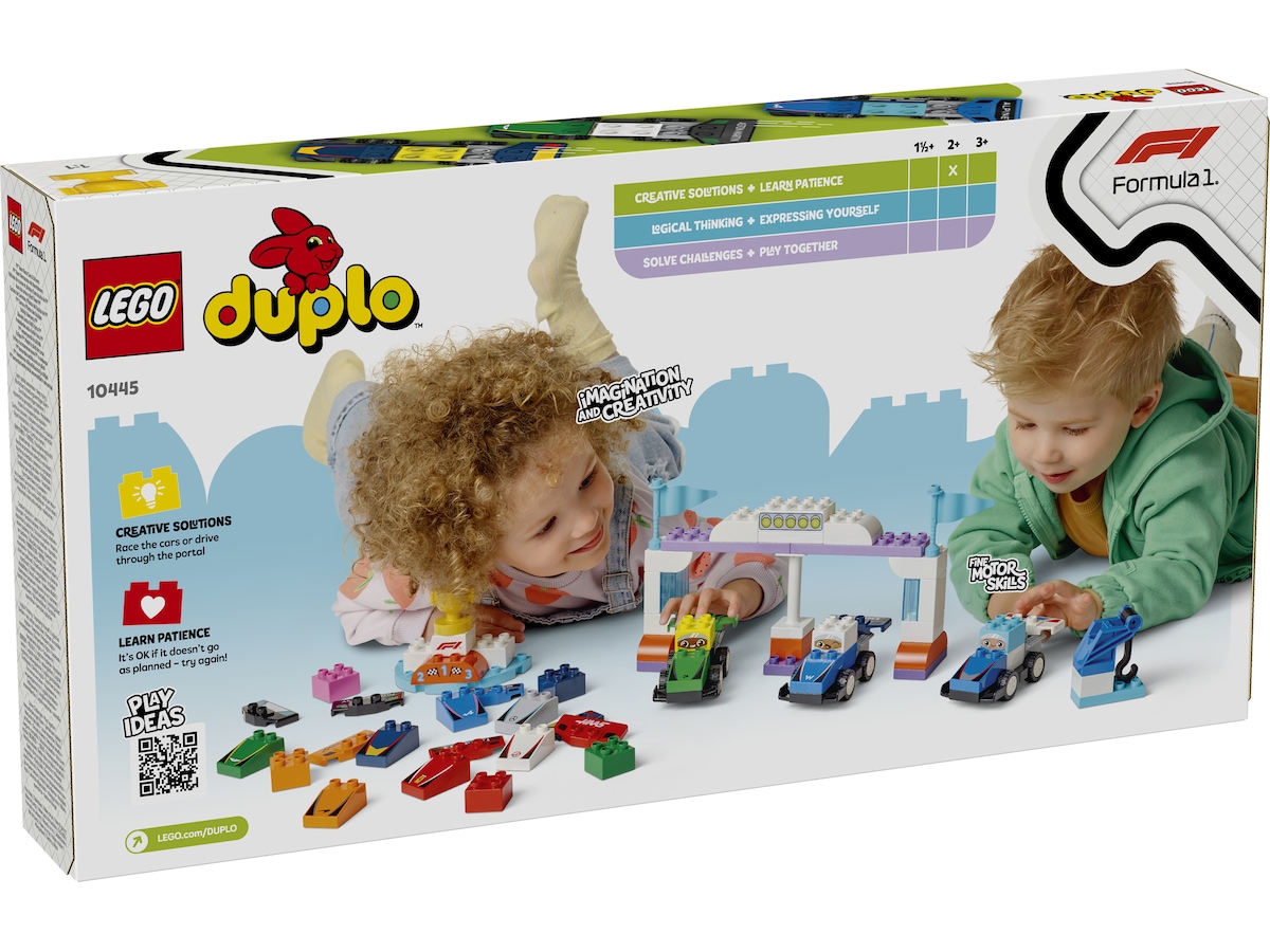 LEGO DUPLO Town F1 Team med racerbilar och förare 10445 LEGO