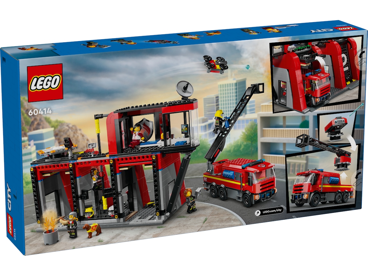 LEGO City Fire brandstation med brandbil 60414 LEGO