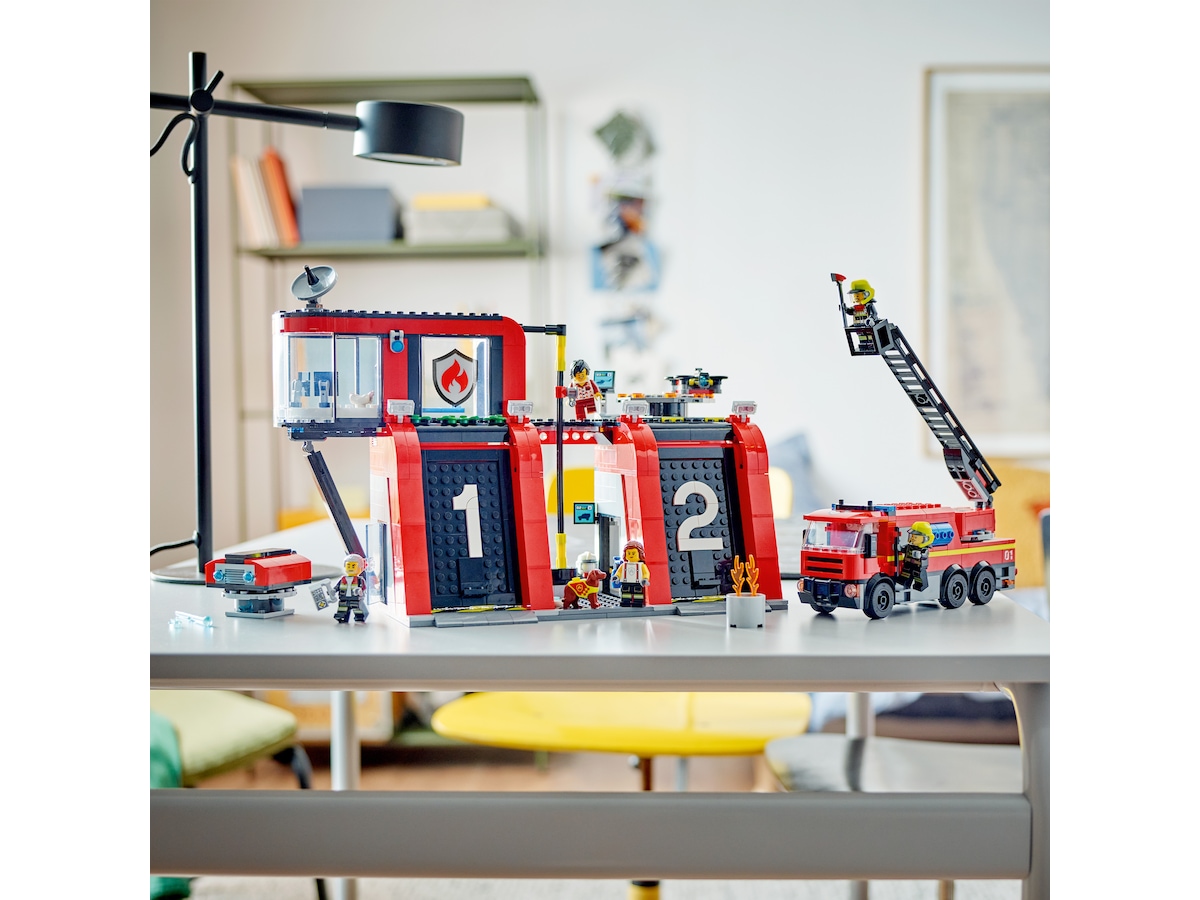 LEGO City Fire brandstation med brandbil 60414 LEGO
