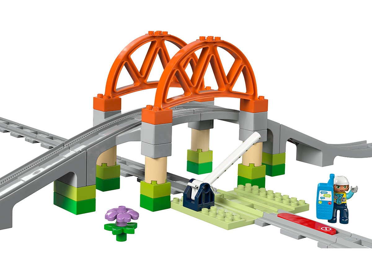 LEGO DUPLO Town tågbro och skenor – expansionsset 10426 LEGO