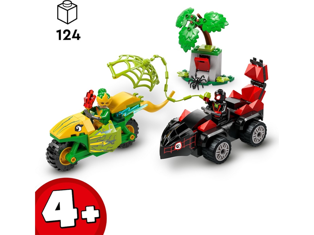LEGO Spidey dinosauriefordonsjakt med Spin och Electro 11198 LEGO
