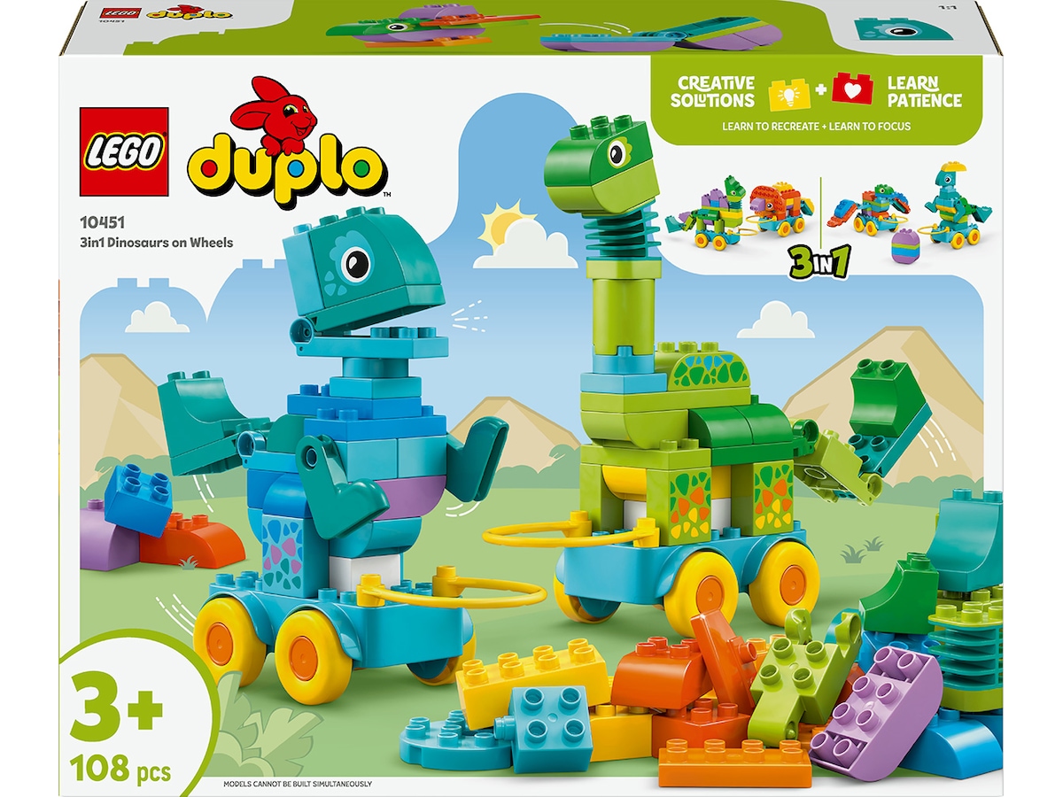 LEGO DUPLO Town 3-i-1 dinosaurier på hjul 10451 LEGO