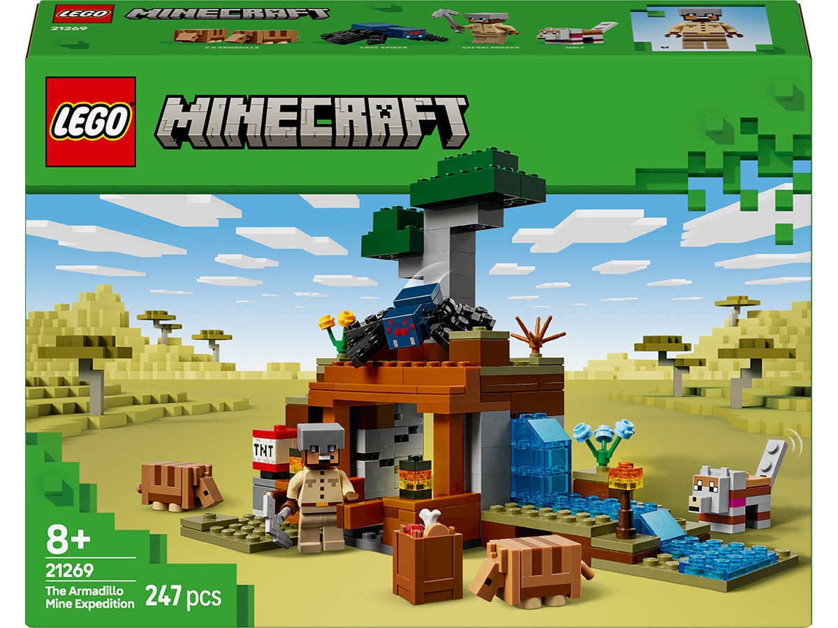 LEGO Minecraft expeditionen till bältdjursgruvan 21269 LEGO