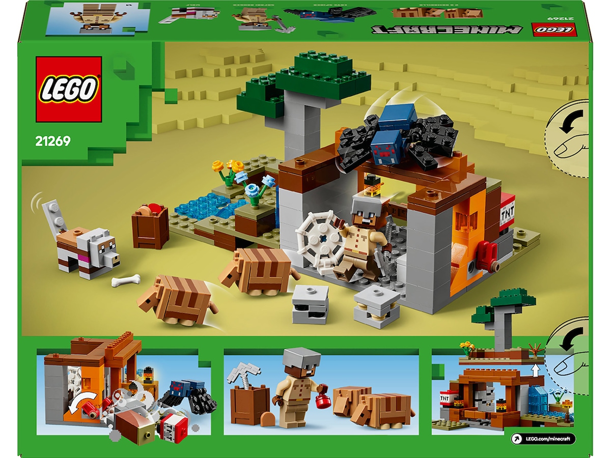 LEGO Minecraft expeditionen till bältdjursgruvan 21269 LEGO
